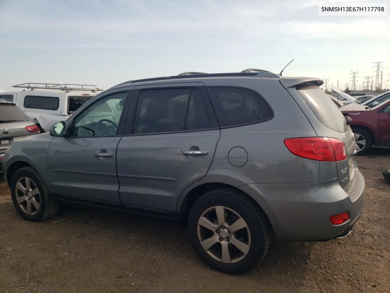 2007 Hyundai Santa Fe Se VIN: 5NMSH13E67H117798 Lot: 75110004