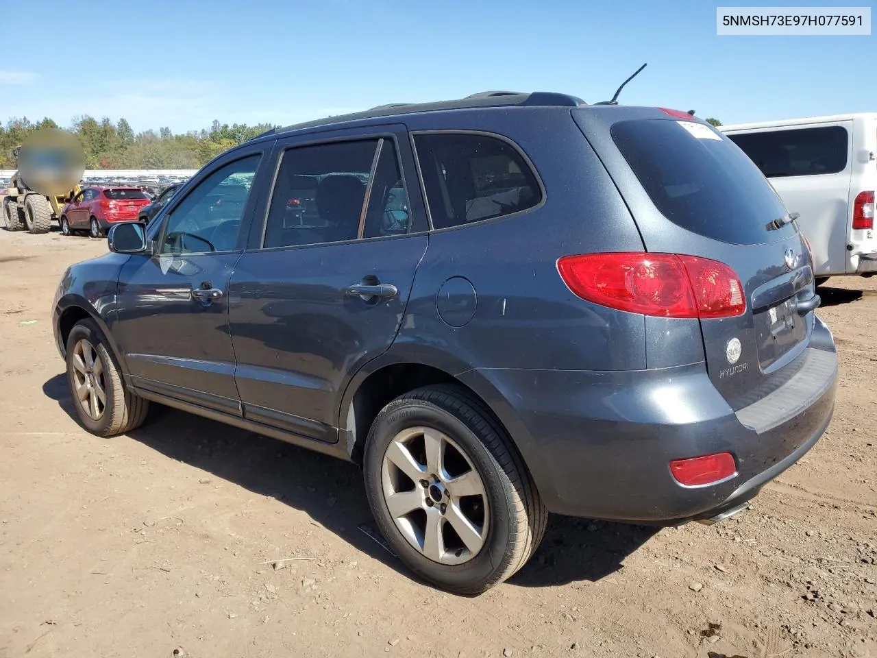 2007 Hyundai Santa Fe Se VIN: 5NMSH73E97H077591 Lot: 75204884