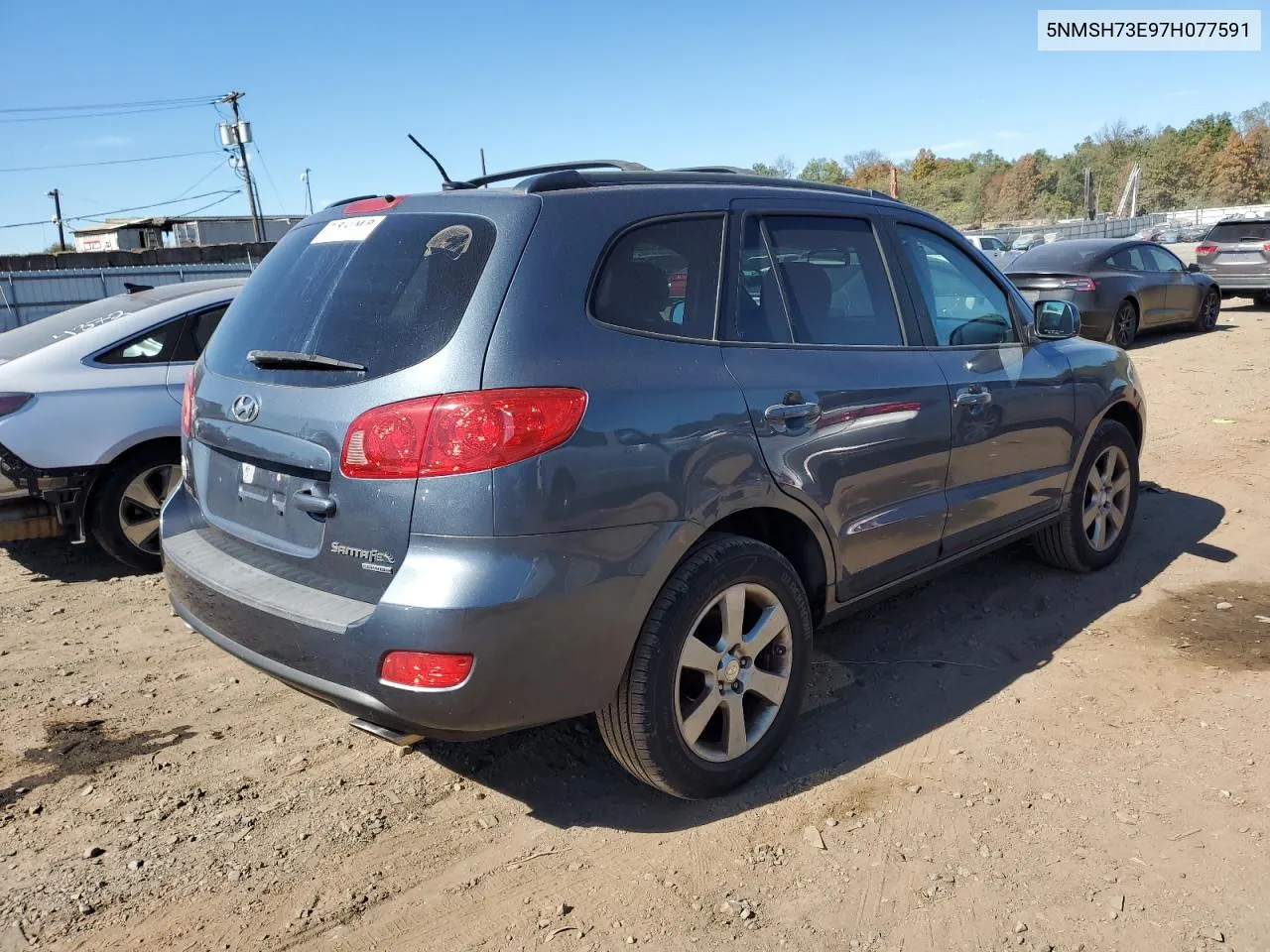 2007 Hyundai Santa Fe Se VIN: 5NMSH73E97H077591 Lot: 75204884