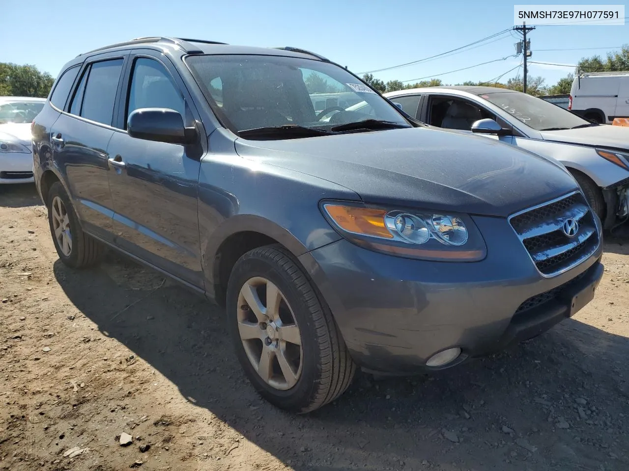 2007 Hyundai Santa Fe Se VIN: 5NMSH73E97H077591 Lot: 75204884