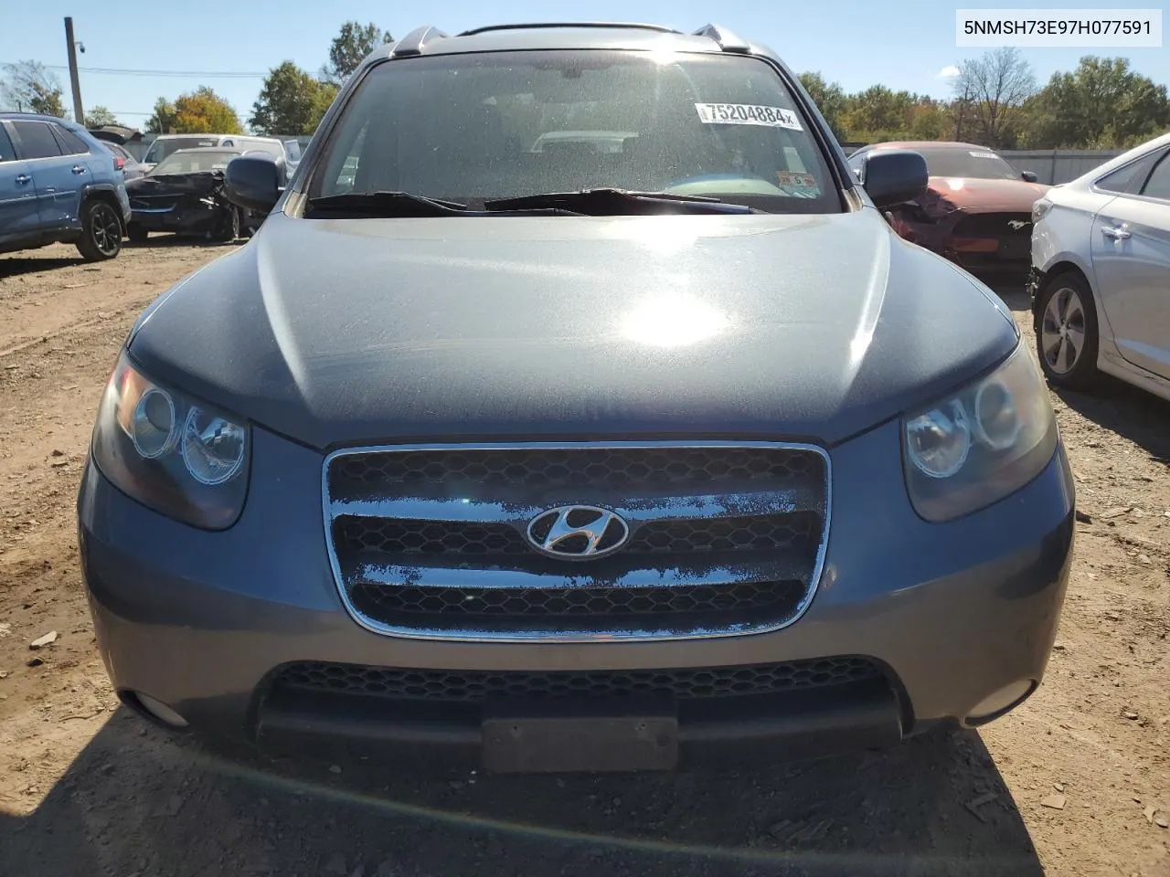 2007 Hyundai Santa Fe Se VIN: 5NMSH73E97H077591 Lot: 75204884