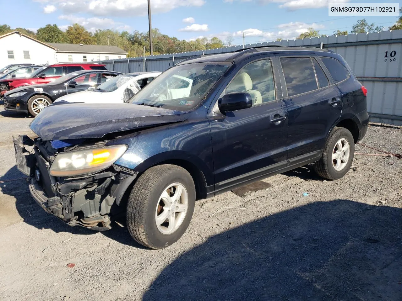 2007 Hyundai Santa Fe Gls VIN: 5NMSG73D77H102921 Lot: 75212064