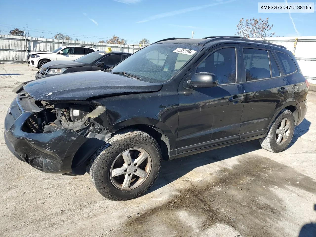 2007 Hyundai Santa Fe Gls VIN: KM8SG73D47U138165 Lot: 75369654