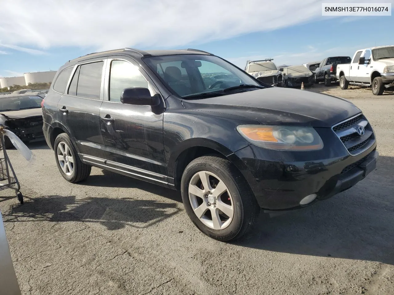 2007 Hyundai Santa Fe Se VIN: 5NMSH13E77H016074 Lot: 75570704