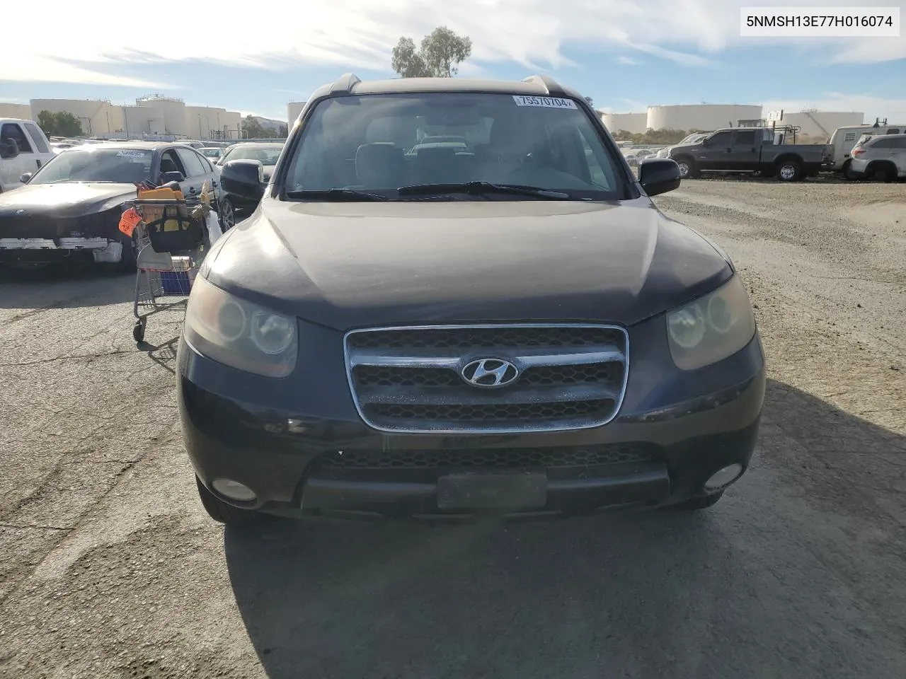 2007 Hyundai Santa Fe Se VIN: 5NMSH13E77H016074 Lot: 75570704