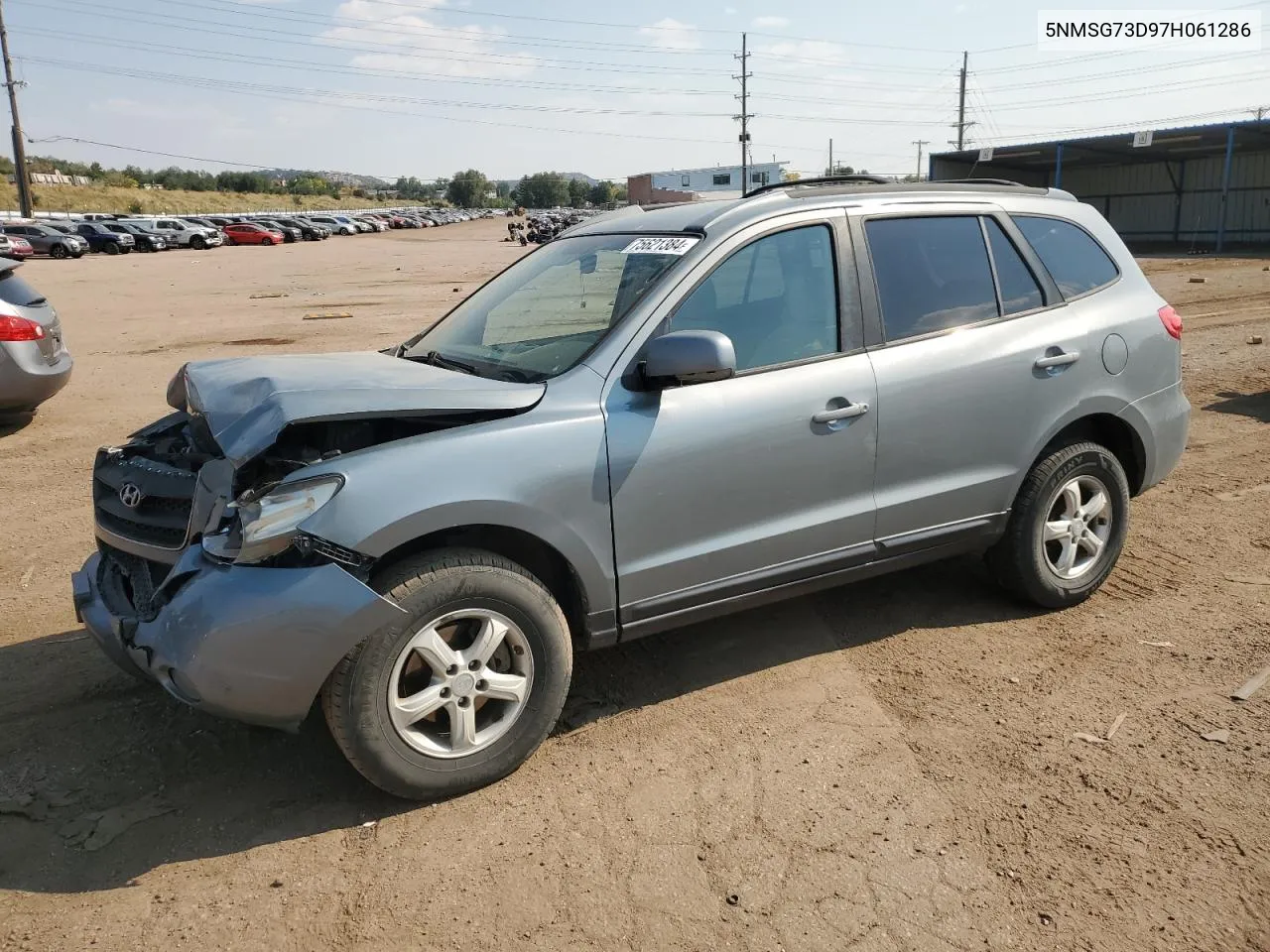 2007 Hyundai Santa Fe Gls VIN: 5NMSG73D97H061286 Lot: 75621384