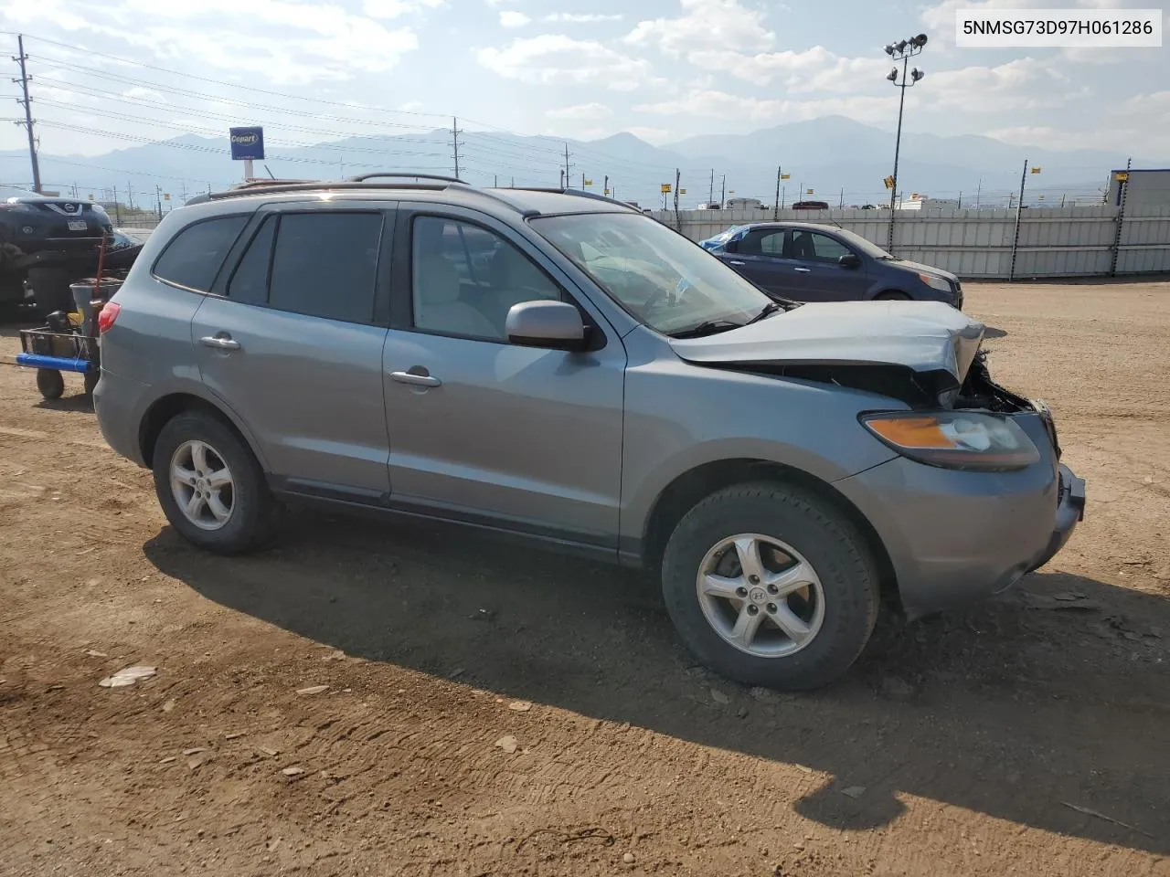 2007 Hyundai Santa Fe Gls VIN: 5NMSG73D97H061286 Lot: 75621384