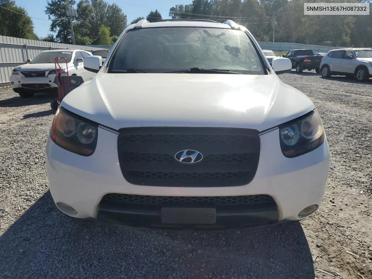 2007 Hyundai Santa Fe Se VIN: 5NMSH13E67H087332 Lot: 75634064