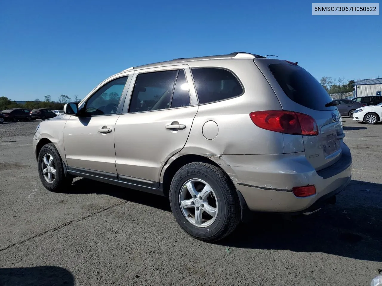 2007 Hyundai Santa Fe Gls VIN: 5NMSG73D67H050522 Lot: 75650404