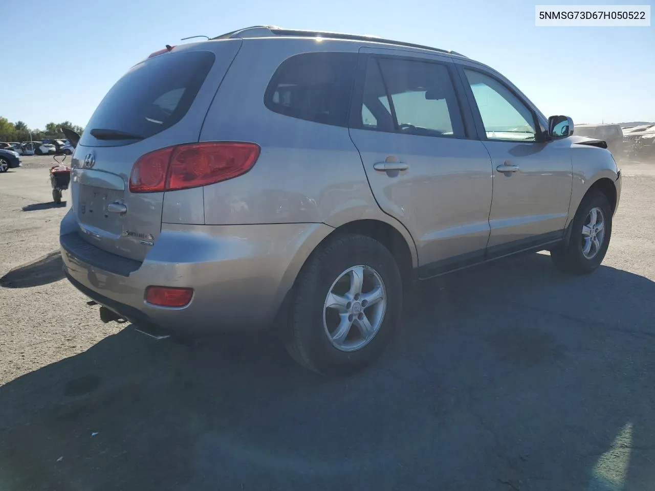 2007 Hyundai Santa Fe Gls VIN: 5NMSG73D67H050522 Lot: 75650404