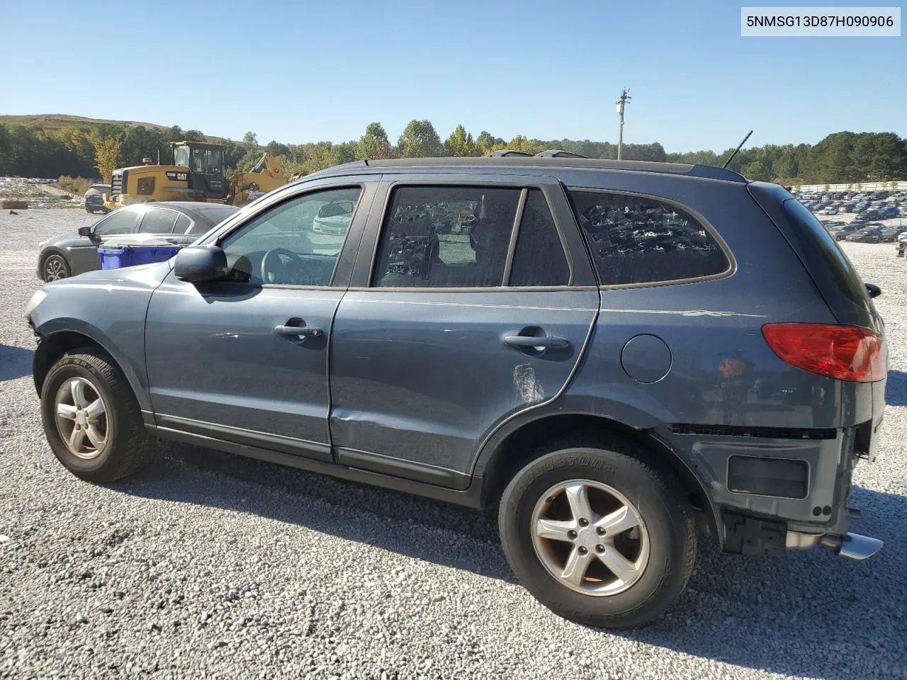 2007 Hyundai Santa Fe Gls VIN: 5NMSG13D87H090906 Lot: 75706354