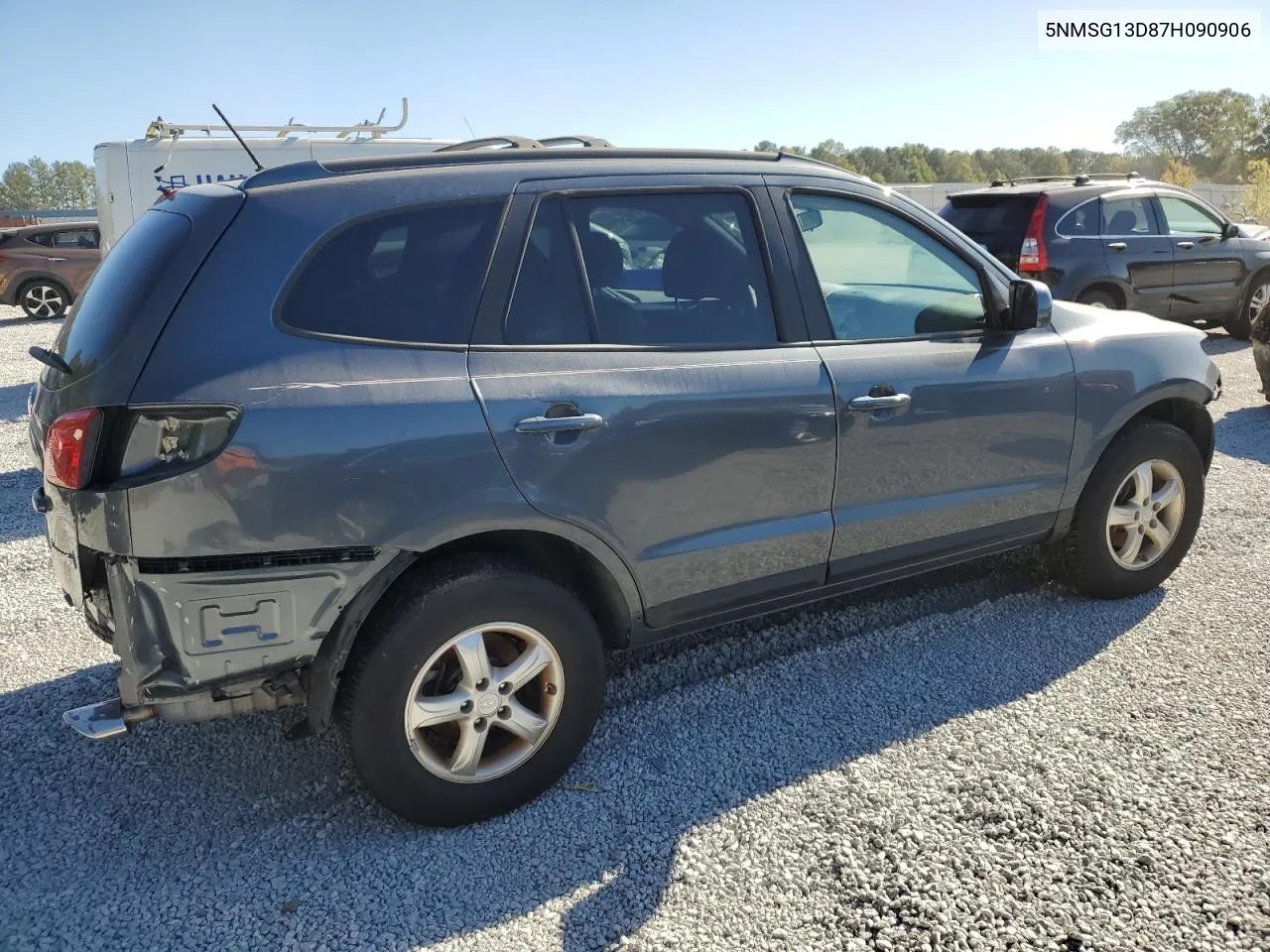 2007 Hyundai Santa Fe Gls VIN: 5NMSG13D87H090906 Lot: 75706354