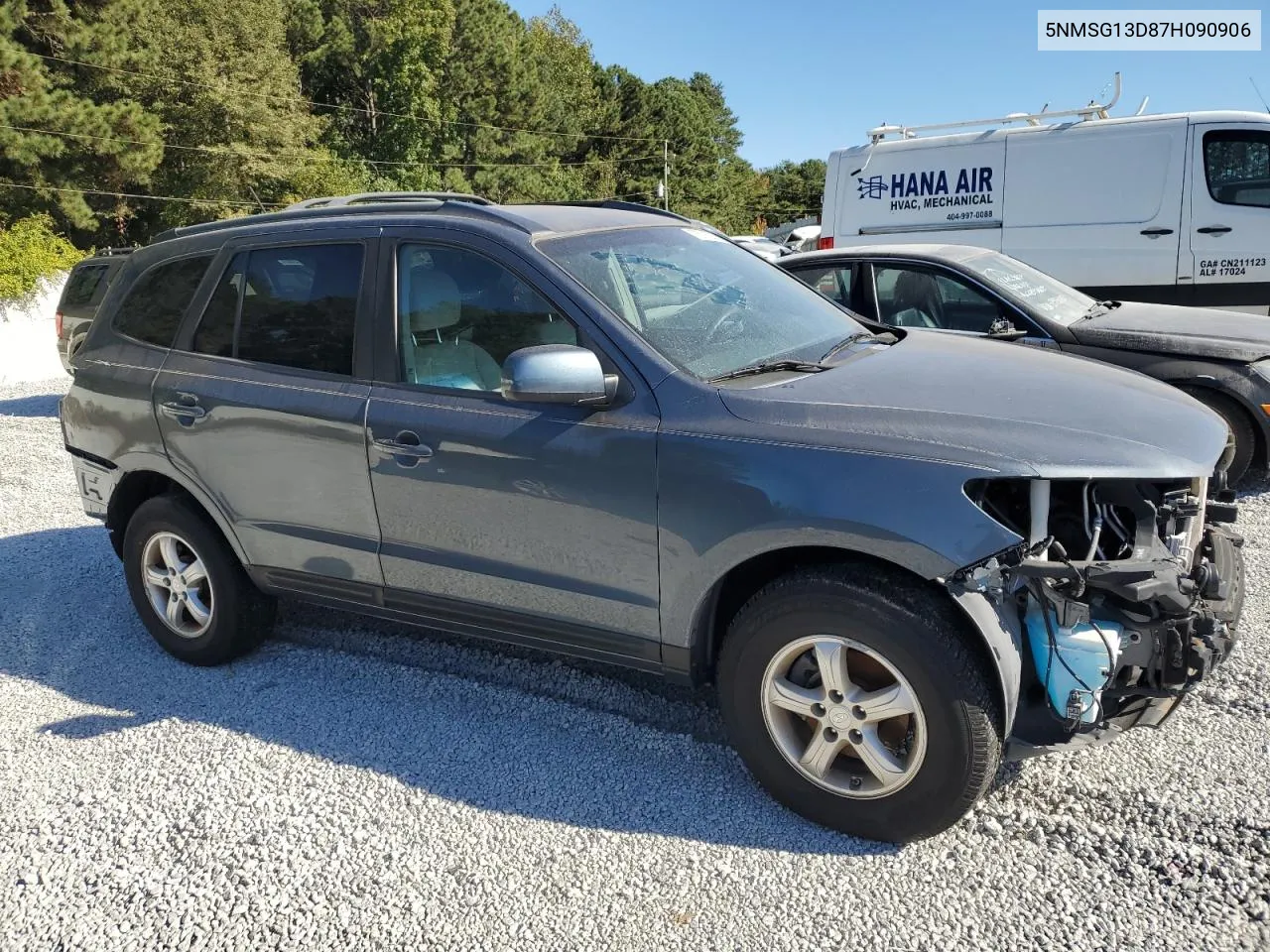 2007 Hyundai Santa Fe Gls VIN: 5NMSG13D87H090906 Lot: 75706354