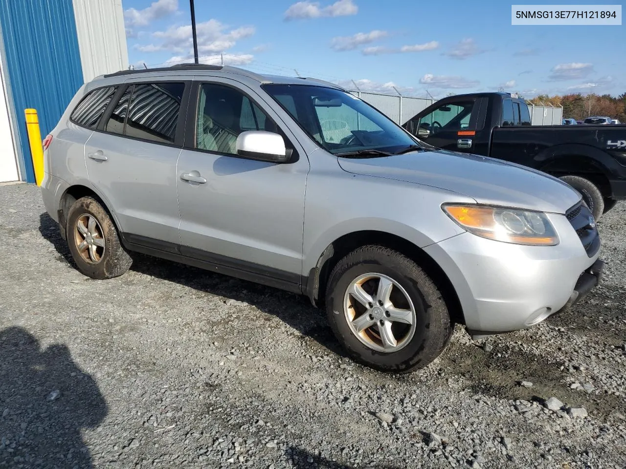 2007 Hyundai Santa Fe Gl VIN: 5NMSG13E77H121894 Lot: 75708434