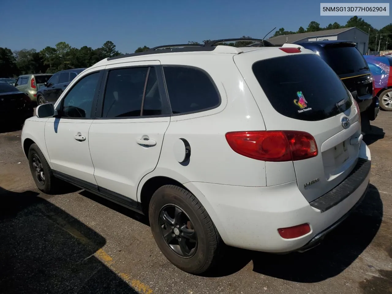 2007 Hyundai Santa Fe Gls VIN: 5NMSG13D77H062904 Lot: 75830354