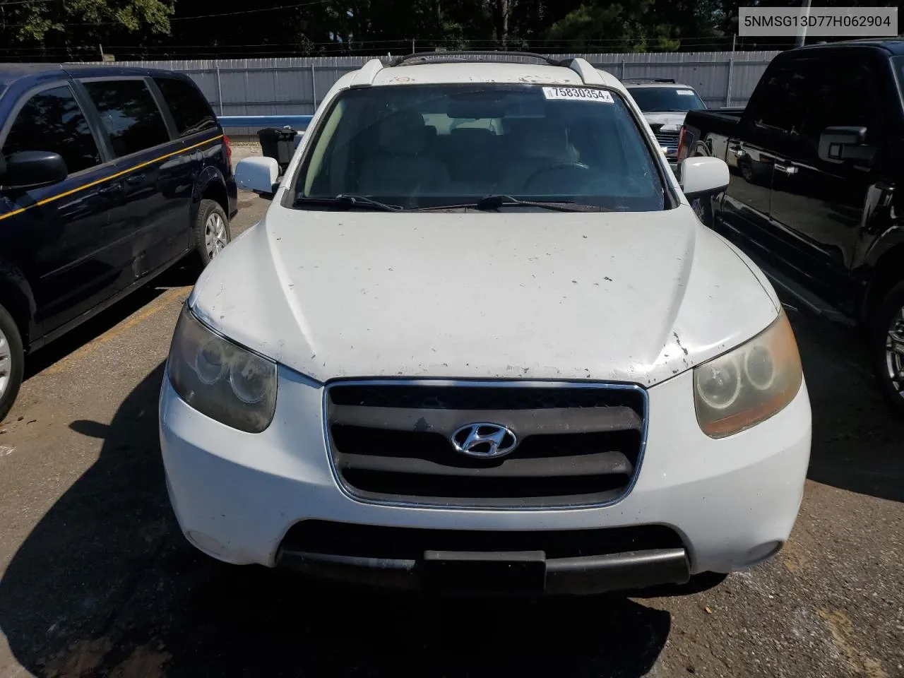 2007 Hyundai Santa Fe Gls VIN: 5NMSG13D77H062904 Lot: 75830354