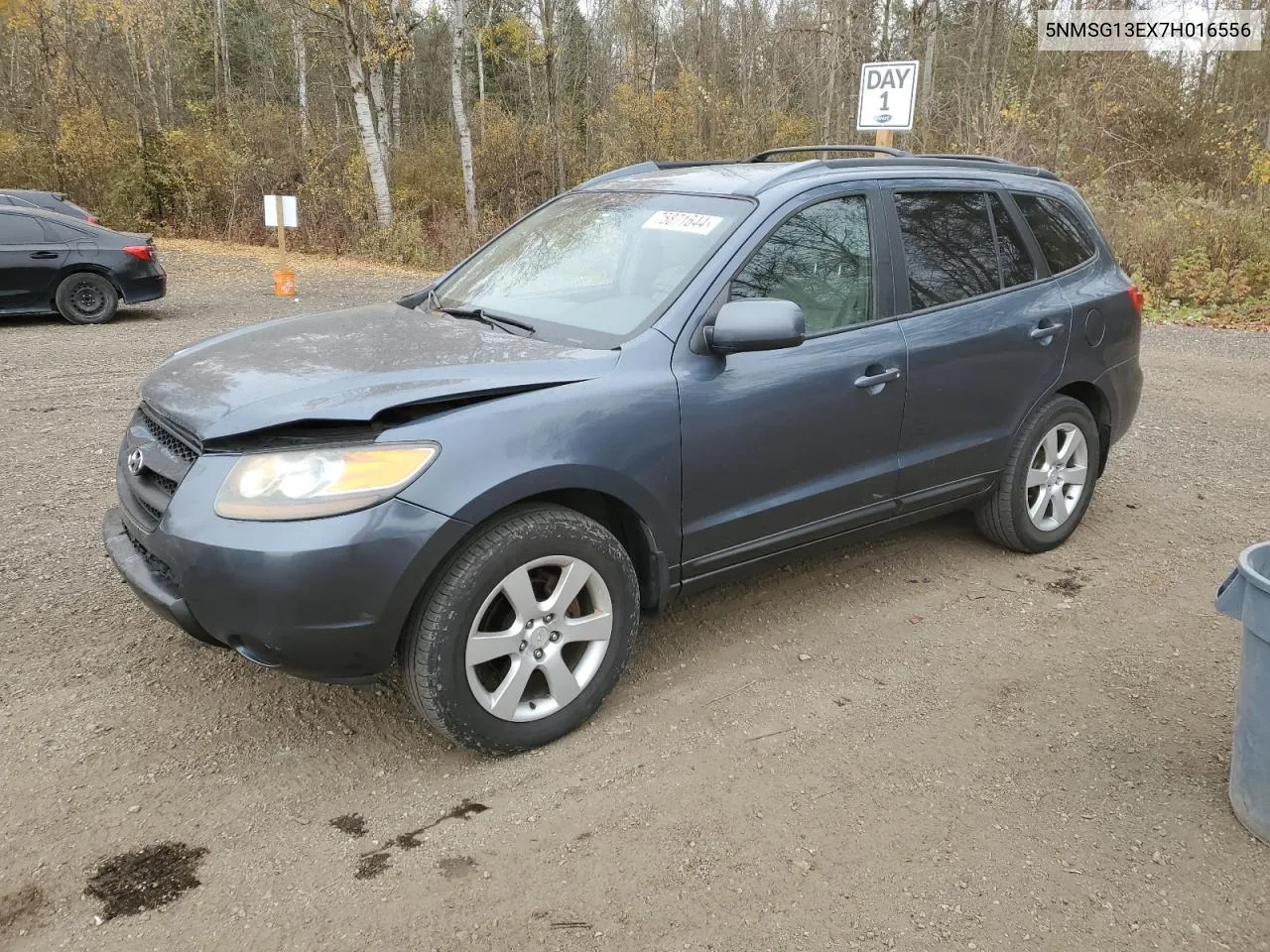 2007 Hyundai Santa Fe Gl VIN: 5NMSG13EX7H016556 Lot: 75871644