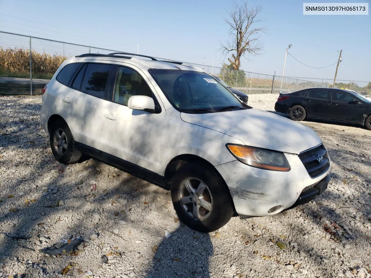 2007 Hyundai Santa Fe Gls VIN: 5NMSG13D97H065173 Lot: 75957864