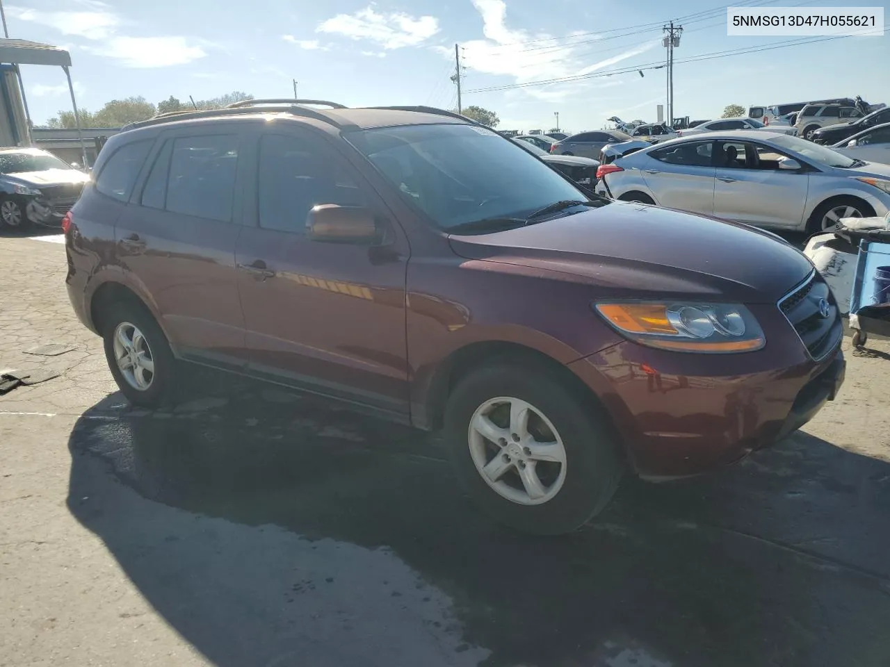 2007 Hyundai Santa Fe Gls VIN: 5NMSG13D47H055621 Lot: 76051524