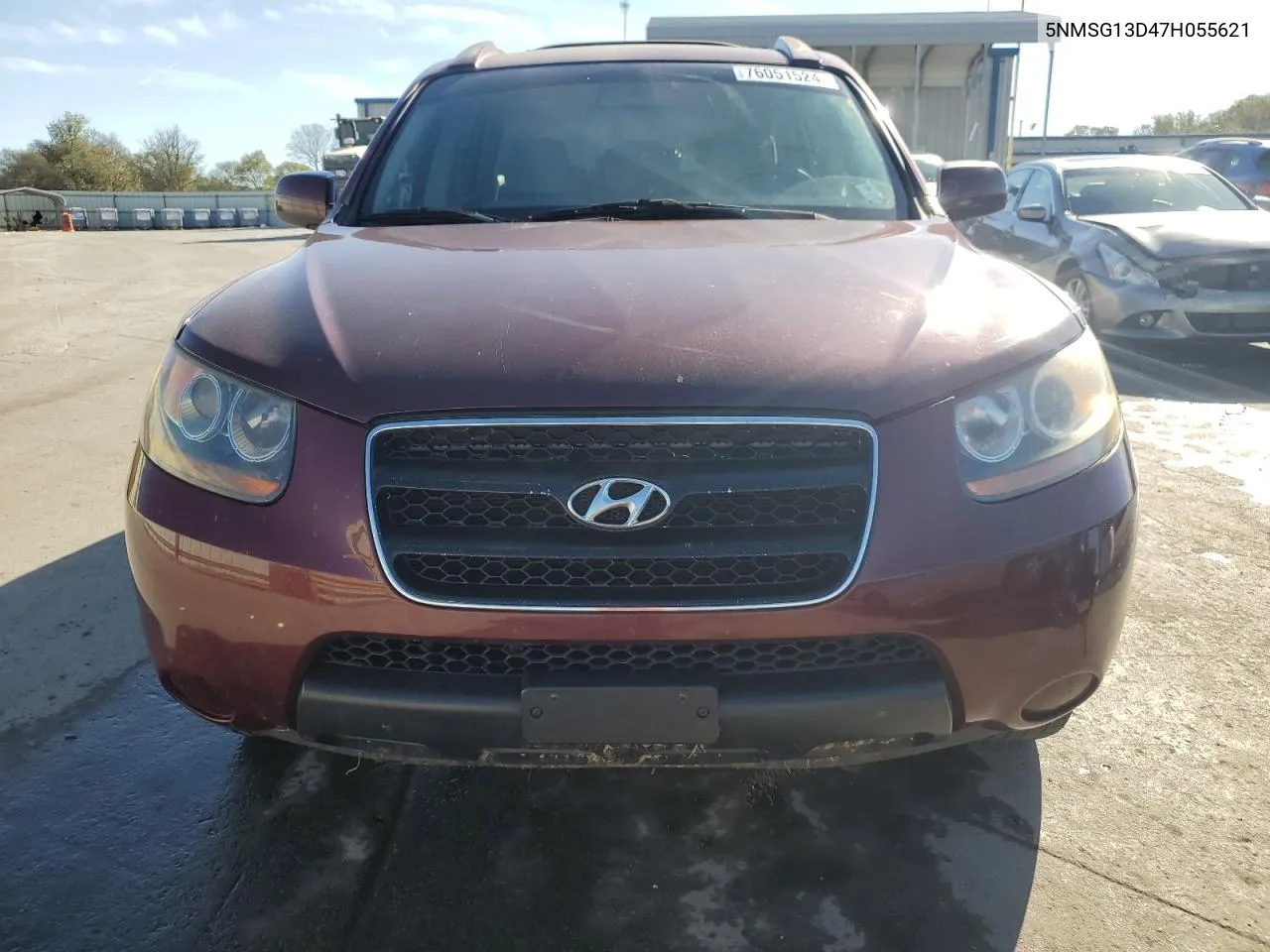 2007 Hyundai Santa Fe Gls VIN: 5NMSG13D47H055621 Lot: 76051524