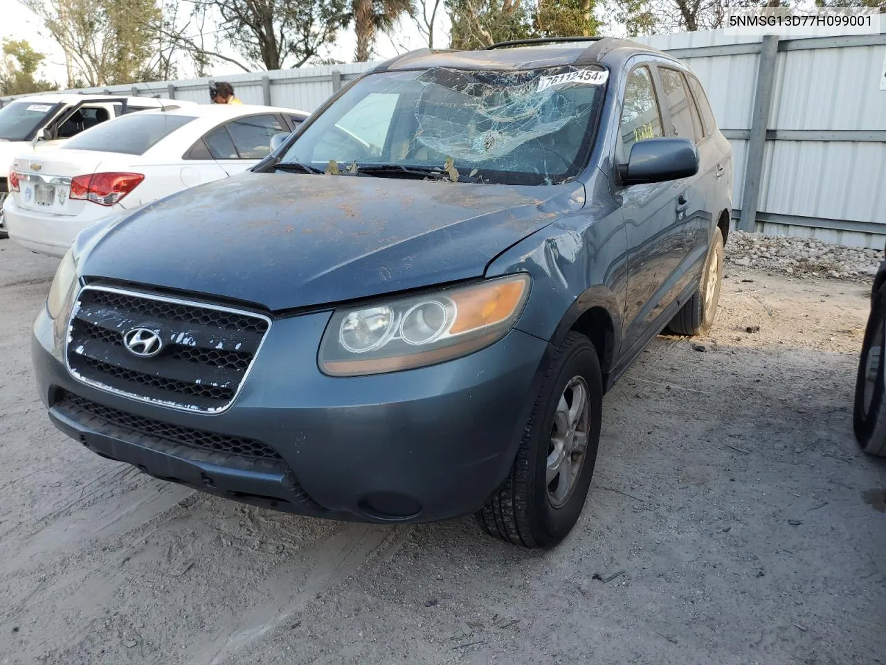 2007 Hyundai Santa Fe Gls VIN: 5NMSG13D77H099001 Lot: 76112454