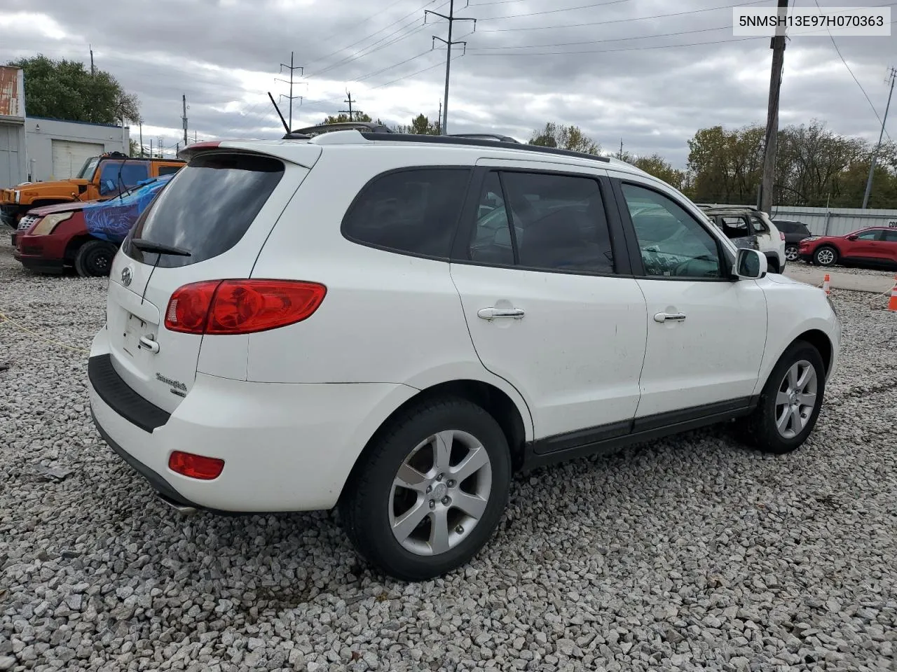 2007 Hyundai Santa Fe Se VIN: 5NMSH13E97H070363 Lot: 76547814