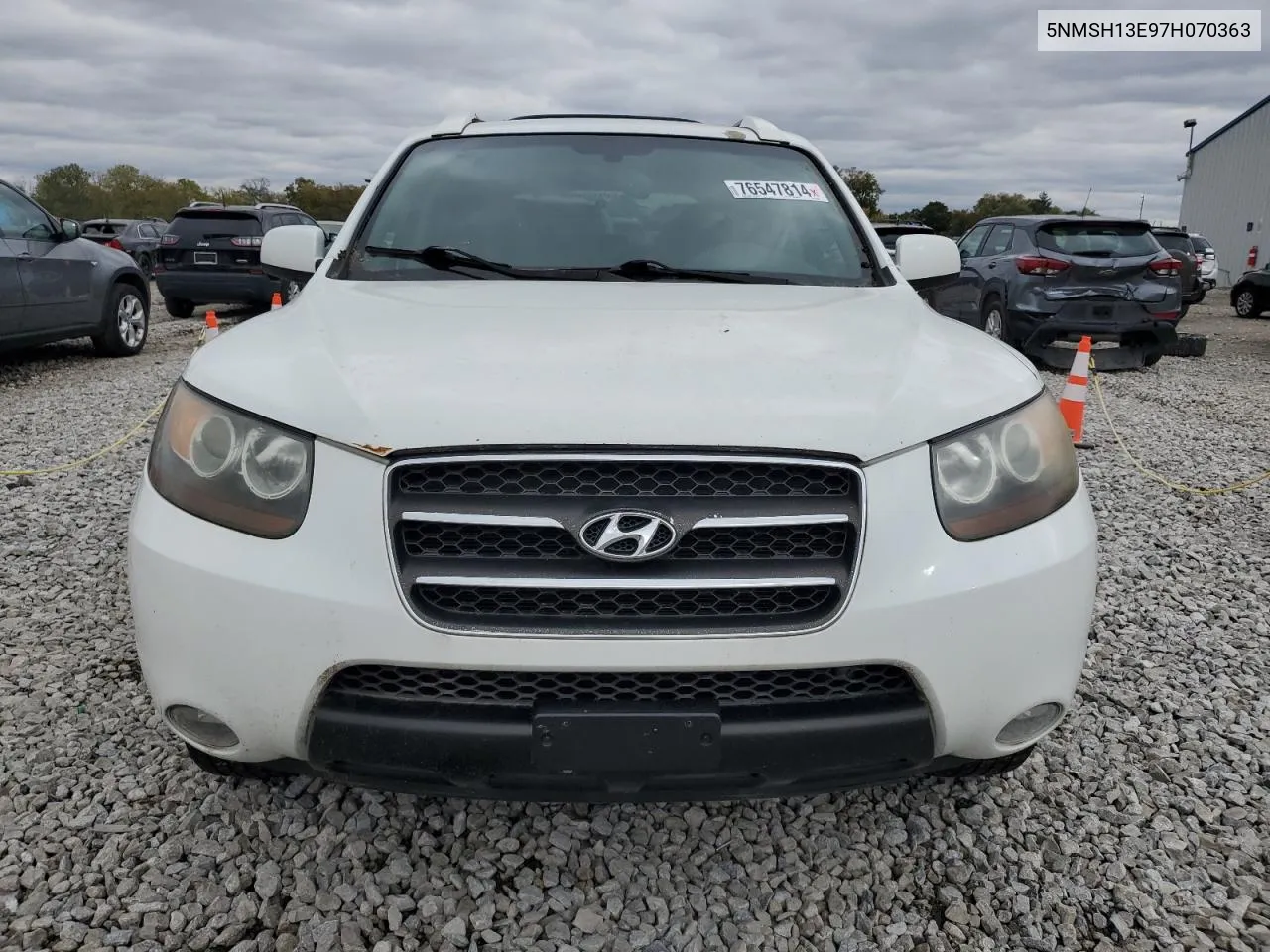 2007 Hyundai Santa Fe Se VIN: 5NMSH13E97H070363 Lot: 76547814