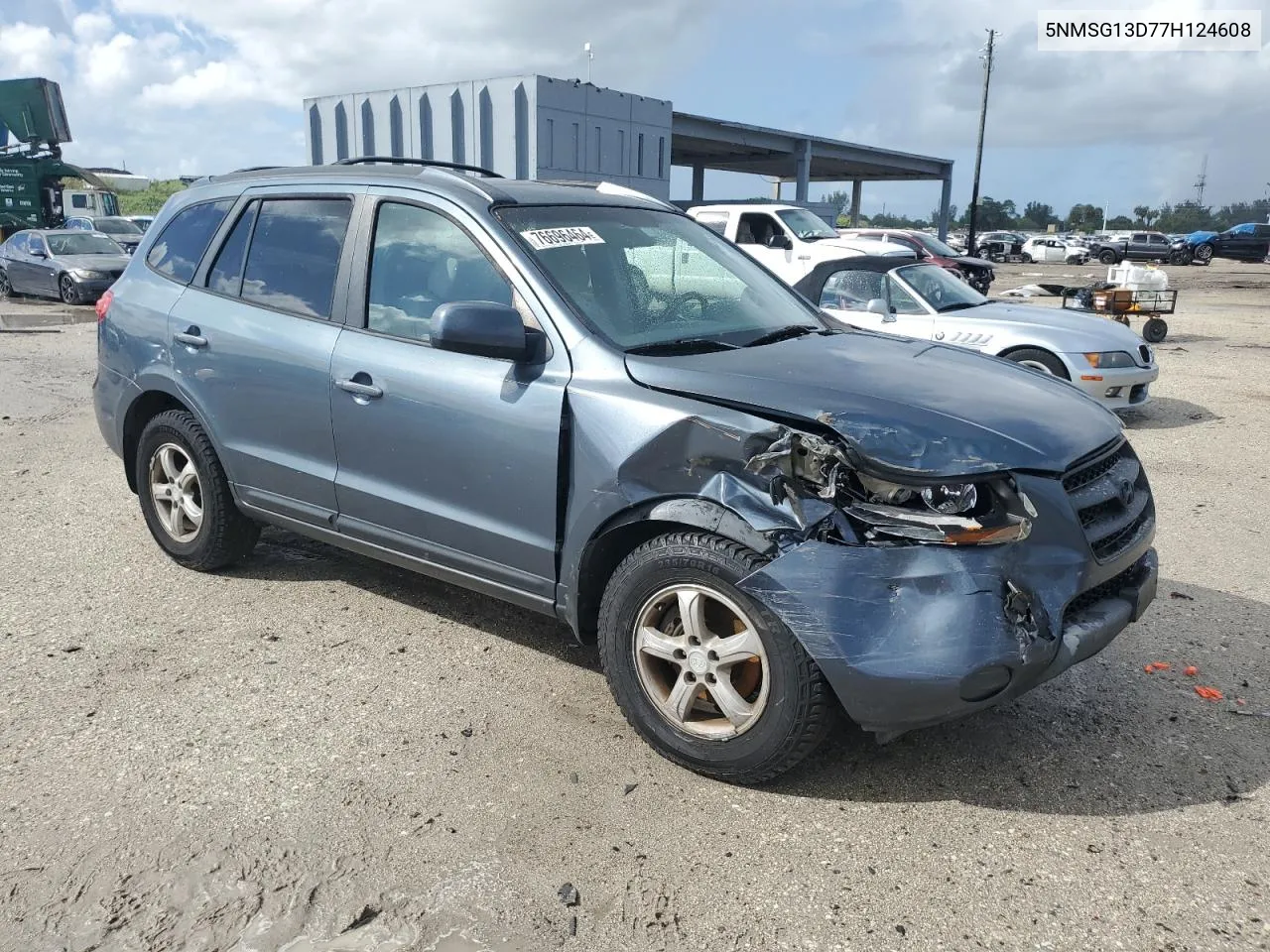 2007 Hyundai Santa Fe Gls VIN: 5NMSG13D77H124608 Lot: 76696464