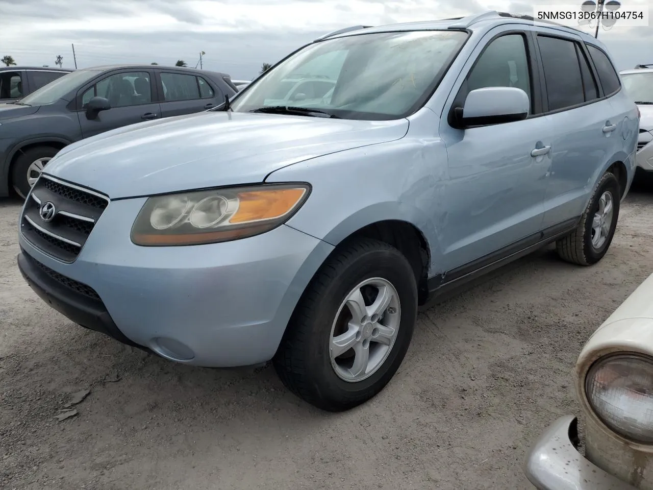 2007 Hyundai Santa Fe Gls VIN: 5NMSG13D67H104754 Lot: 76793274