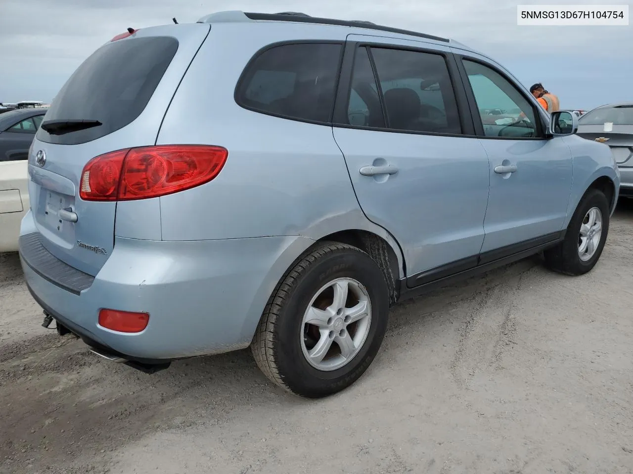 5NMSG13D67H104754 2007 Hyundai Santa Fe Gls