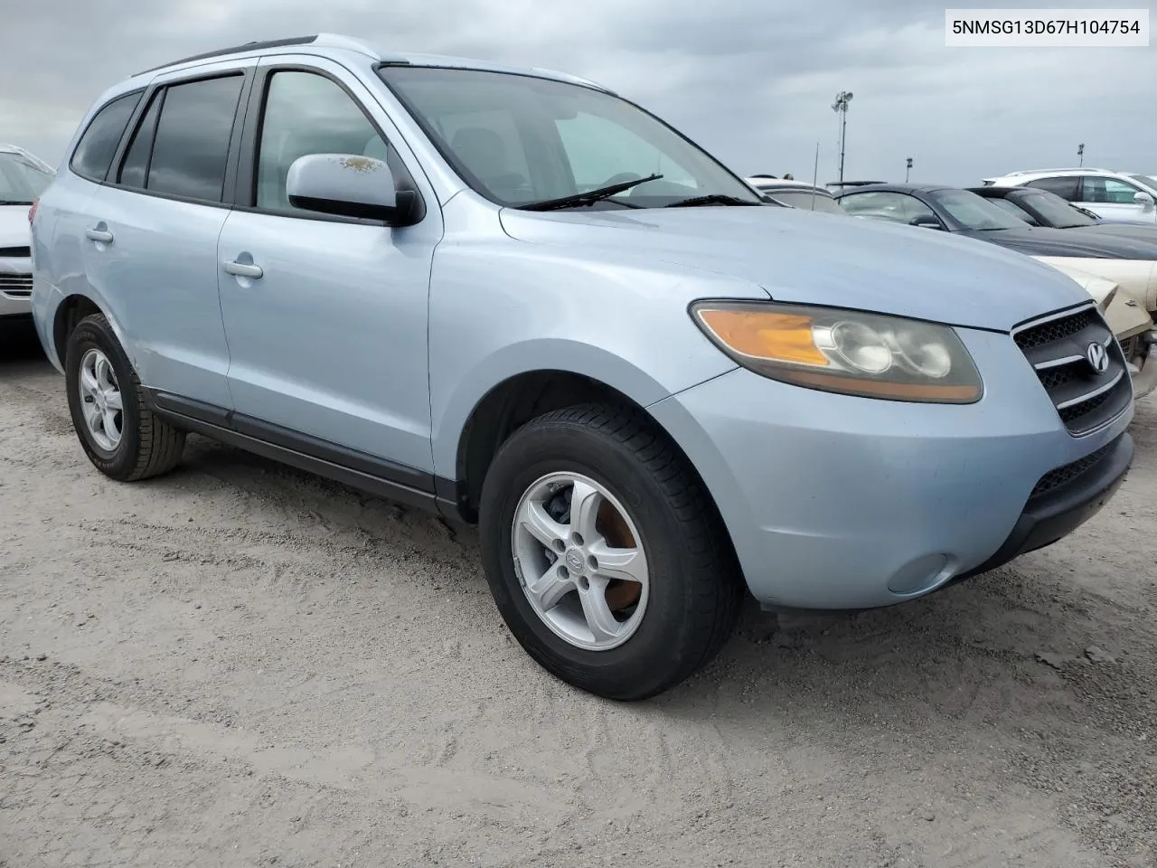 2007 Hyundai Santa Fe Gls VIN: 5NMSG13D67H104754 Lot: 76793274