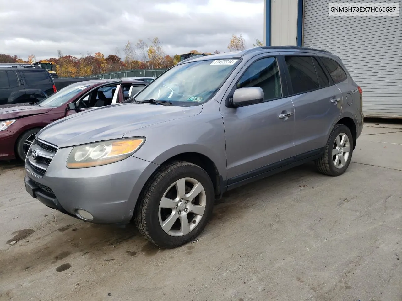 2007 Hyundai Santa Fe Se VIN: 5NMSH73EX7H060587 Lot: 77493814