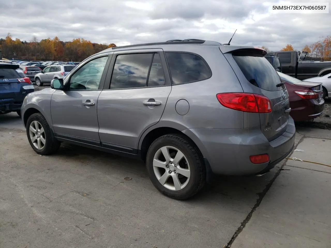 2007 Hyundai Santa Fe Se VIN: 5NMSH73EX7H060587 Lot: 77493814