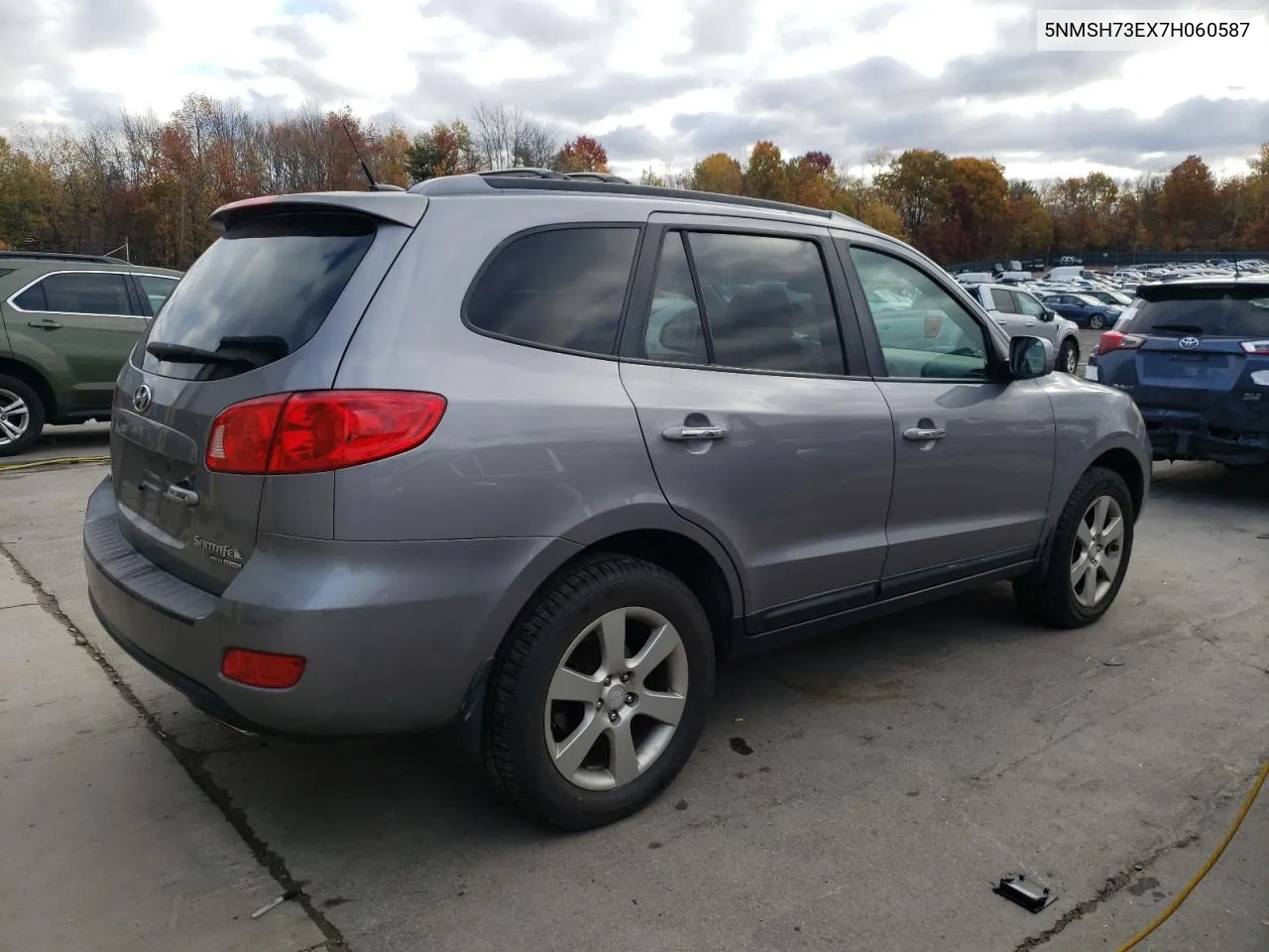 2007 Hyundai Santa Fe Se VIN: 5NMSH73EX7H060587 Lot: 77493814