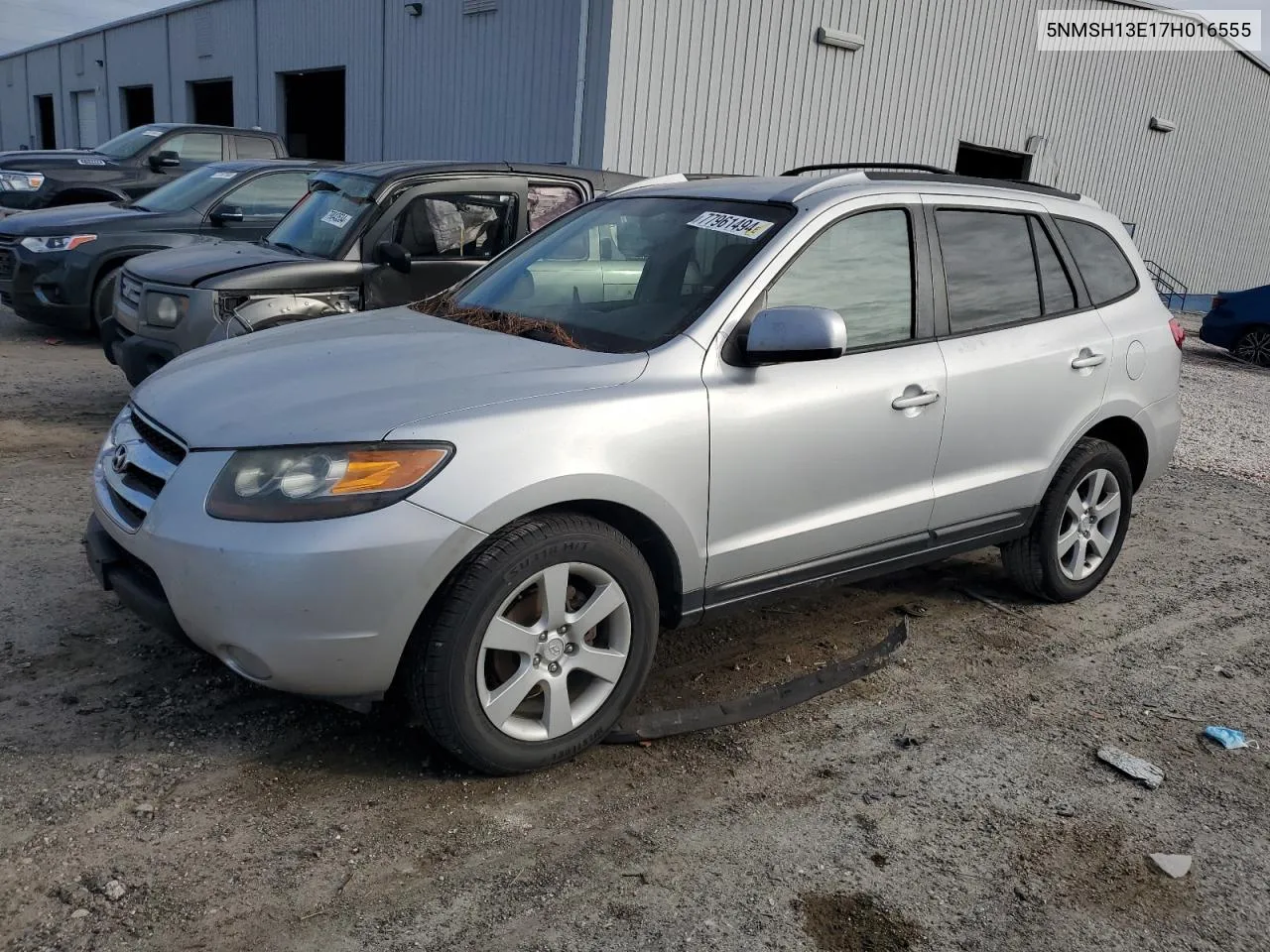 2007 Hyundai Santa Fe Se VIN: 5NMSH13E17H016555 Lot: 77961494