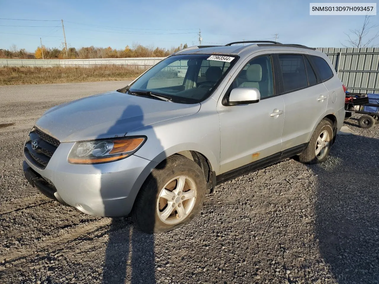 2007 Hyundai Santa Fe Gls VIN: 5NMSG13D97H093457 Lot: 77963544