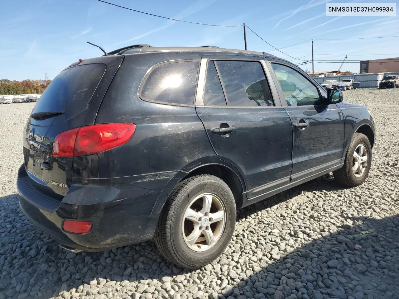 2007 Hyundai Santa Fe Gls VIN: 5NMSG13D37H099934 Lot: 78038334