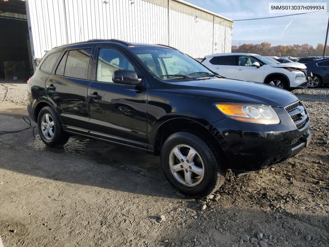 2007 Hyundai Santa Fe Gls VIN: 5NMSG13D37H099934 Lot: 78038334