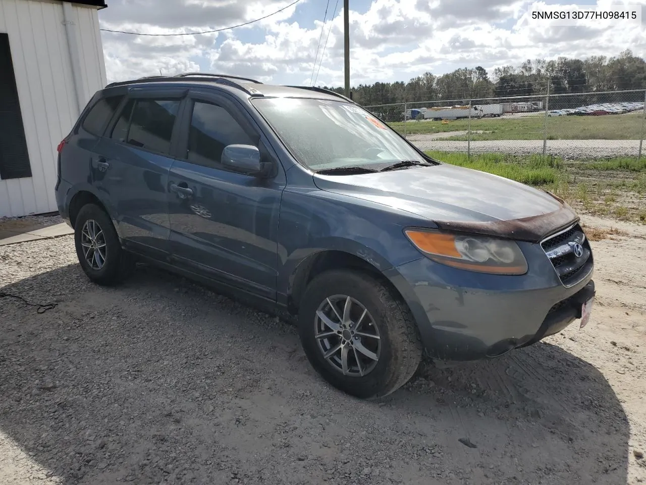 2007 Hyundai Santa Fe Gls VIN: 5NMSG13D77H098415 Lot: 78186094