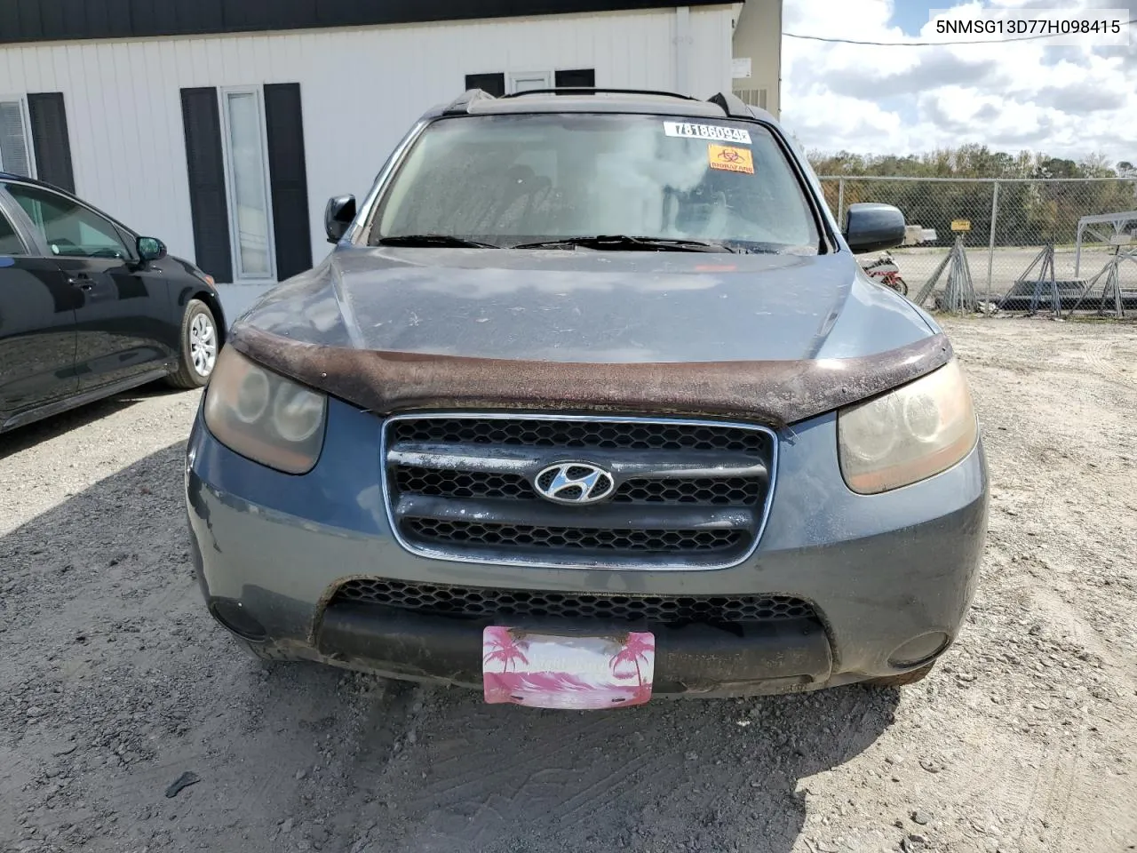 2007 Hyundai Santa Fe Gls VIN: 5NMSG13D77H098415 Lot: 78186094