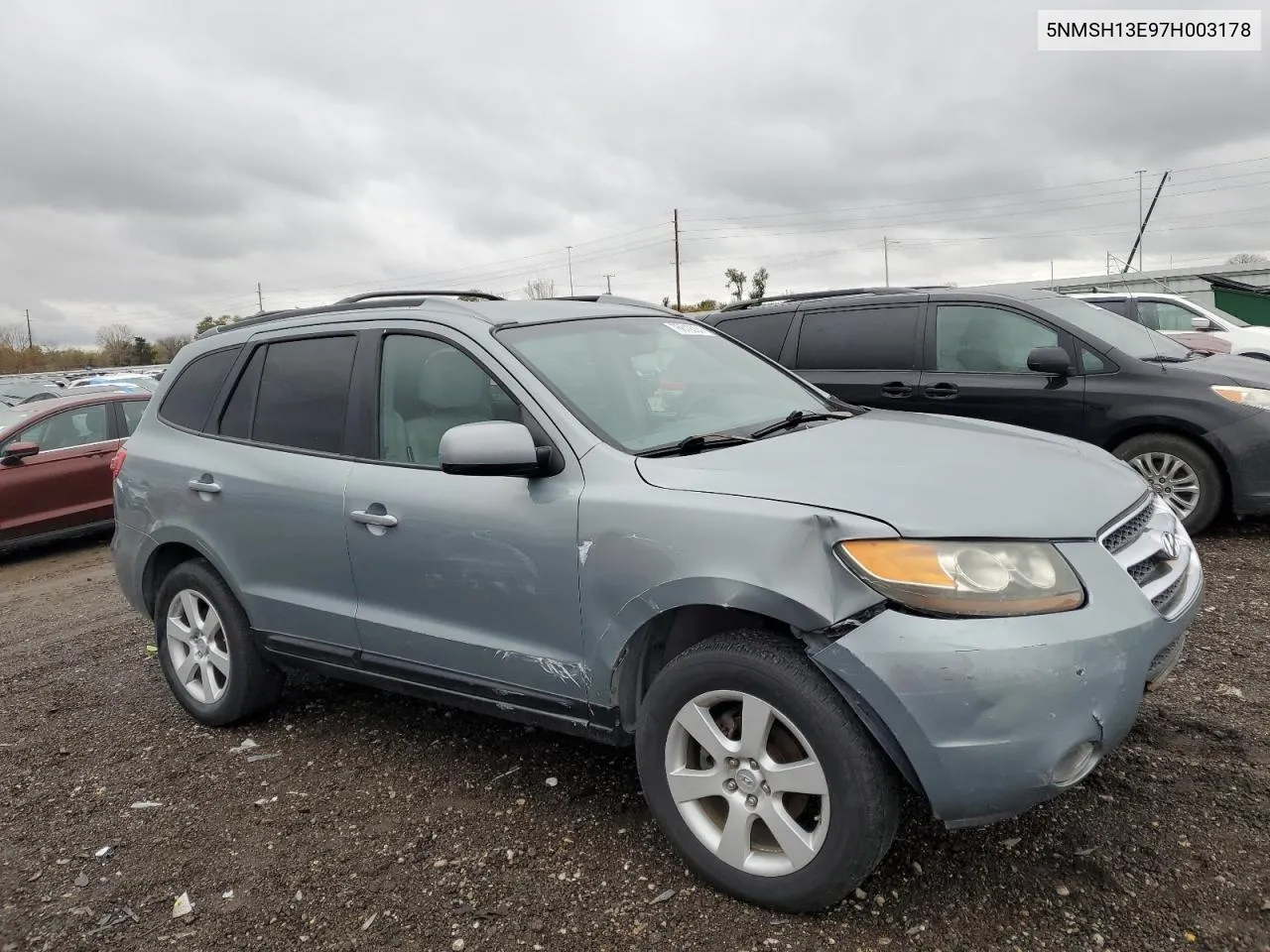 5NMSH13E97H003178 2007 Hyundai Santa Fe Se