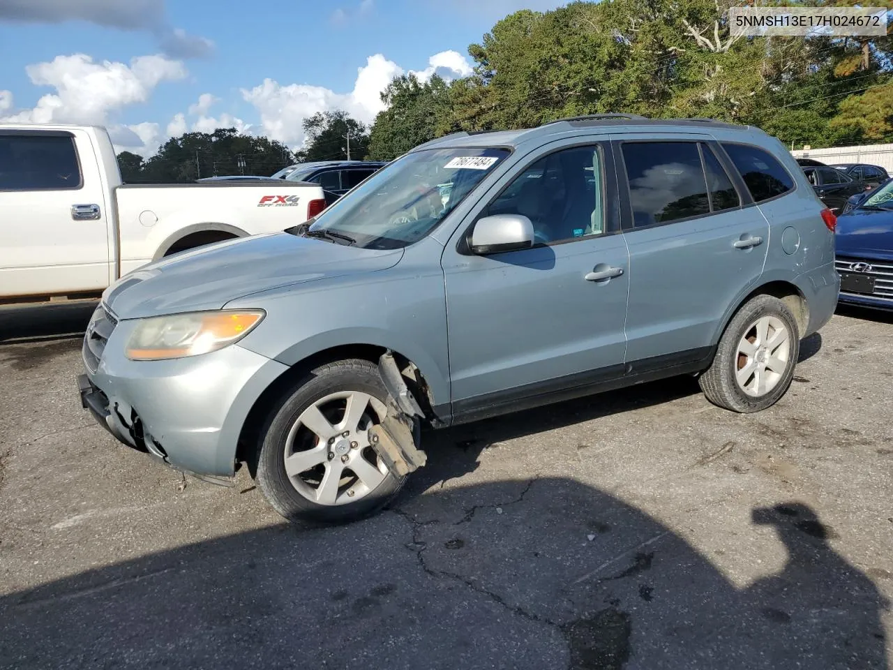 2007 Hyundai Santa Fe Se VIN: 5NMSH13E17H024672 Lot: 78677484