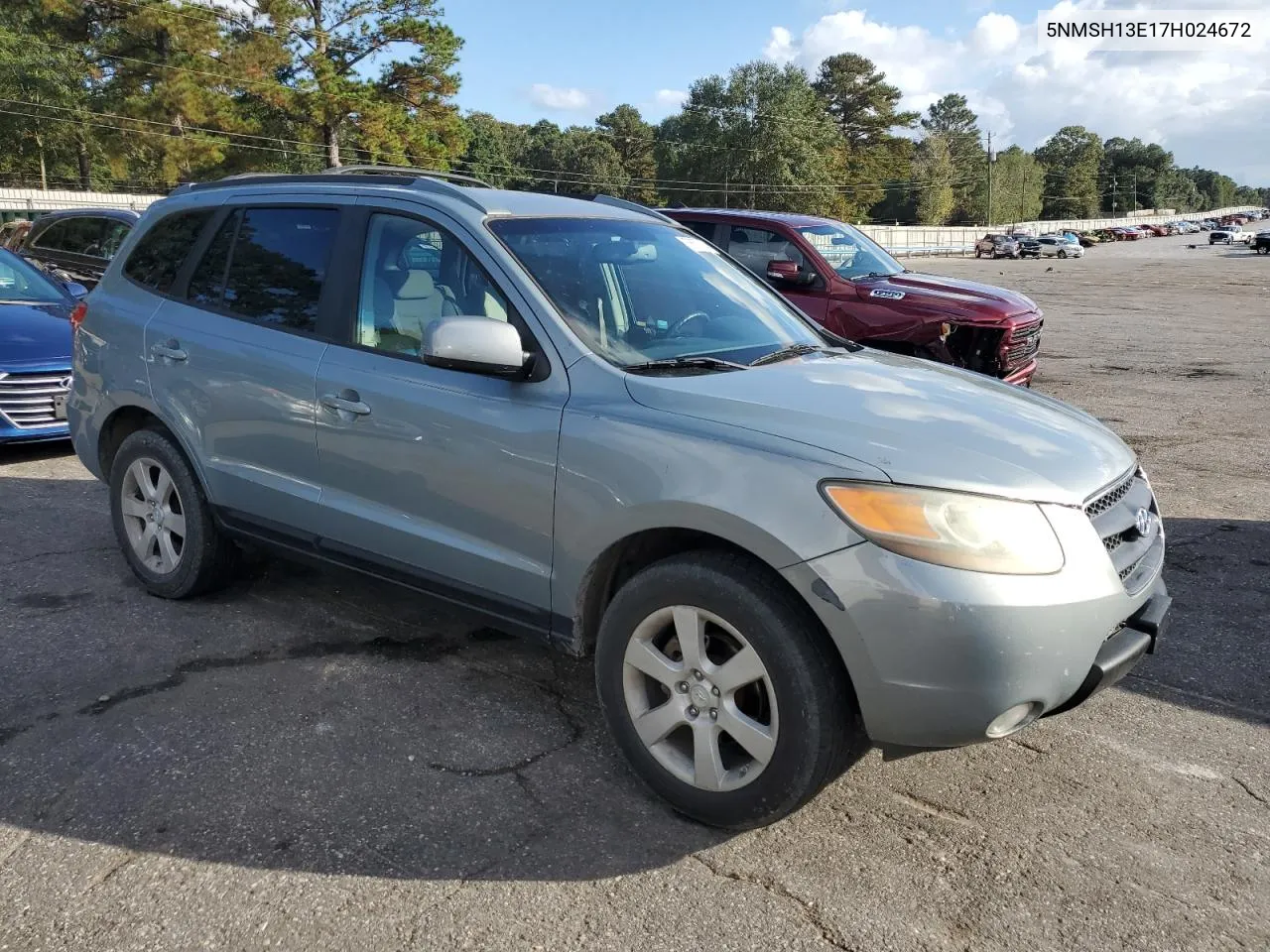 2007 Hyundai Santa Fe Se VIN: 5NMSH13E17H024672 Lot: 78677484