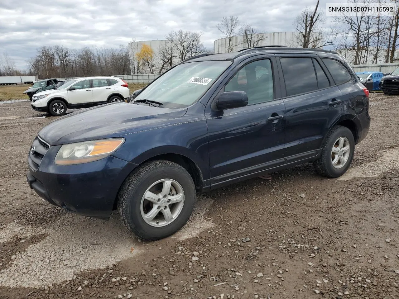 2007 Hyundai Santa Fe Gls VIN: 5NMSG13D07H116592 Lot: 79680534