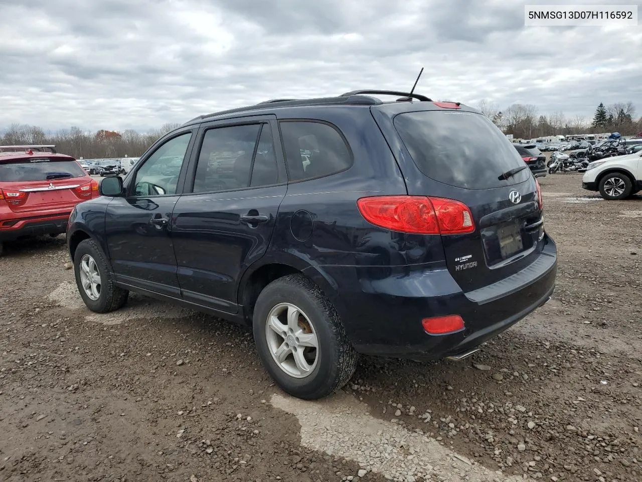 2007 Hyundai Santa Fe Gls VIN: 5NMSG13D07H116592 Lot: 79680534