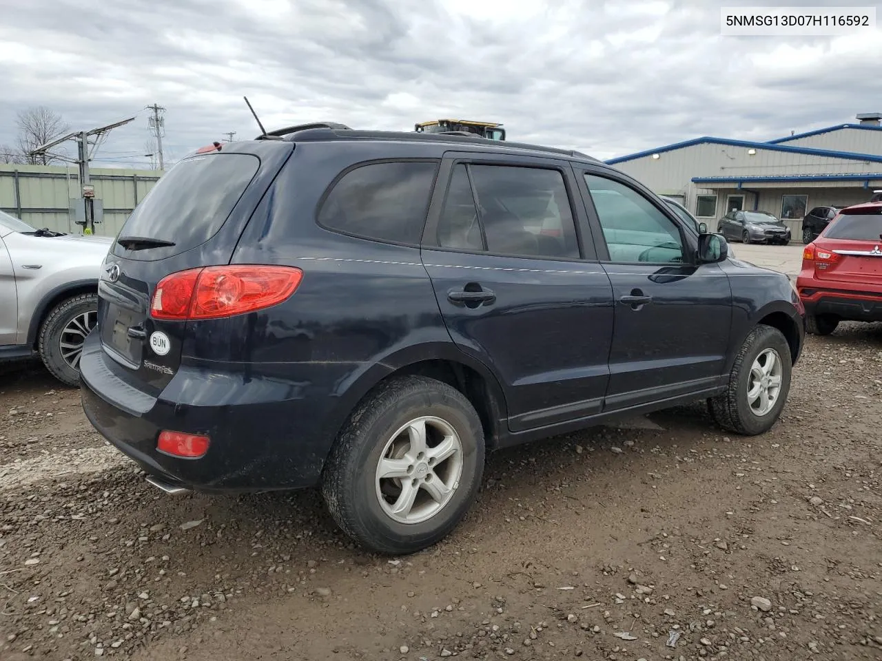 2007 Hyundai Santa Fe Gls VIN: 5NMSG13D07H116592 Lot: 79680534