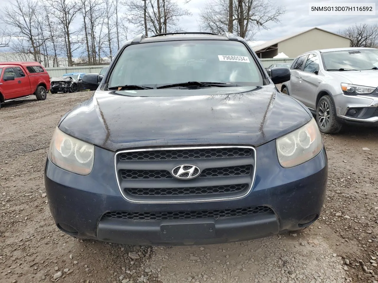 2007 Hyundai Santa Fe Gls VIN: 5NMSG13D07H116592 Lot: 79680534