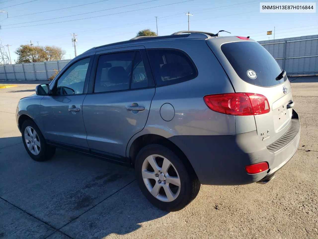 2007 Hyundai Santa Fe Se VIN: 5NMSH13E87H016844 Lot: 79913224