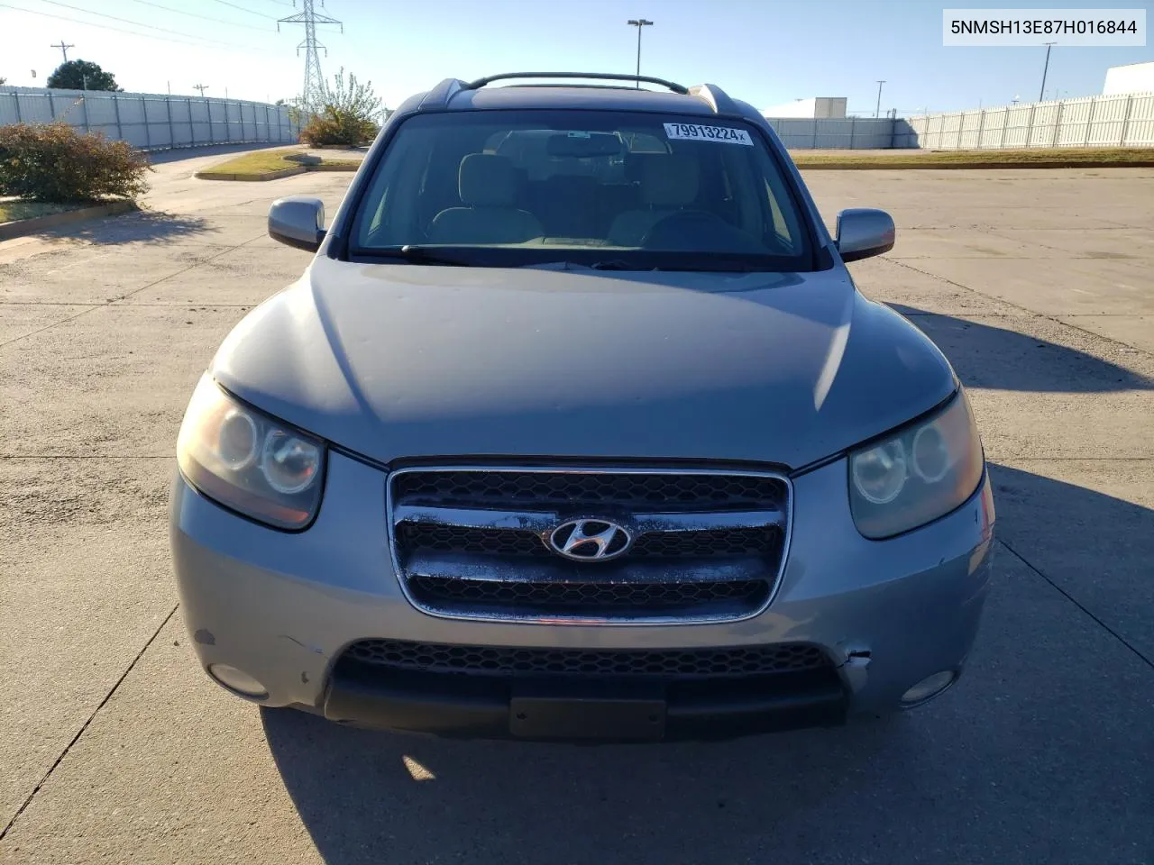 2007 Hyundai Santa Fe Se VIN: 5NMSH13E87H016844 Lot: 79913224