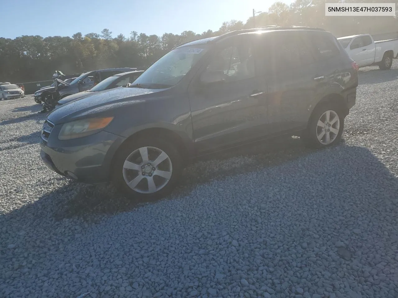 2007 Hyundai Santa Fe Se VIN: 5NMSH13E47H037593 Lot: 80254114